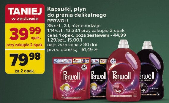 Płyn do prania Perwoll renew color promocja