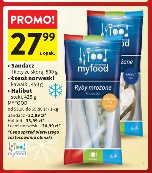 Halibut steki Myfood promocja