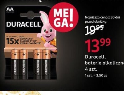 Baterie alkaliczne, 4 szt. promocja w Rossmann