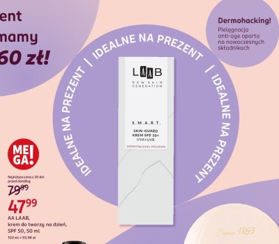 Krem do twarzy na dzień spf 50 Aa laab promocja
