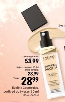 Podkład do twarzy Eveline wonder match promocja