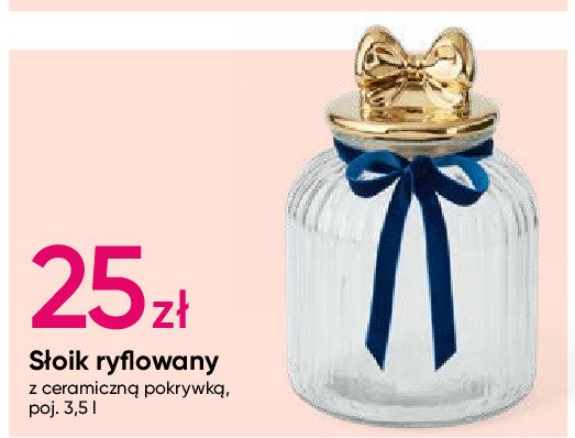 Słoik ryflowany 3.5 l promocja w Pepco