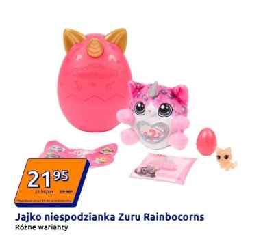 Jajko niespodzianka Zuru Rainbocorns Różne warianty promocja w Action