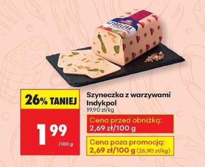 Szyneczka Szyneczka z warzywami Indykpol promocja w Biedronka