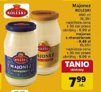 Majonez stołowy Roleski promocja