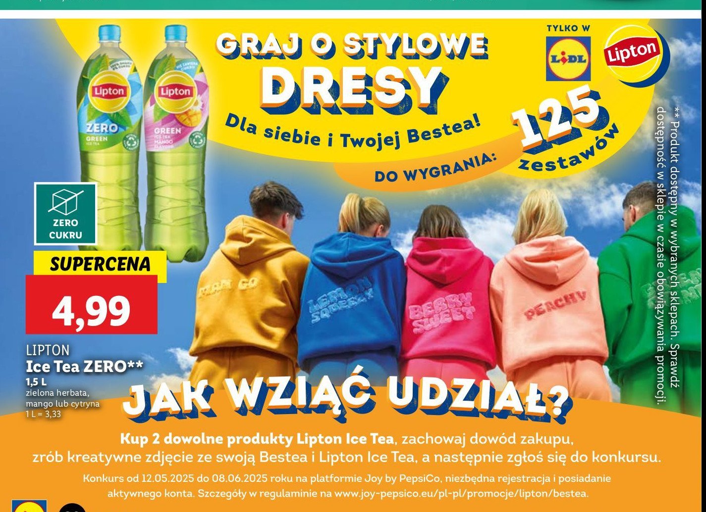 Herbata mrożona zero Lipton green ice tea Lipton ice tea promocja