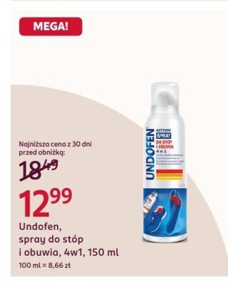 Spray do stóp i obuwia, 4w1 promocja w Rossmann