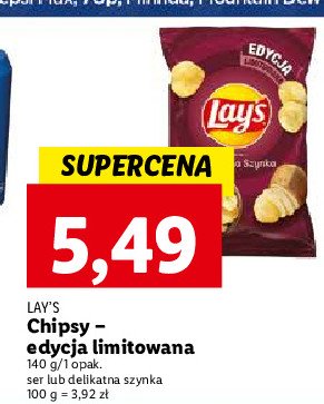Chipsy delikatna szynka Lay's promocja