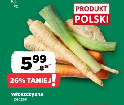 Włoszczyzna pęczek promocja w Netto