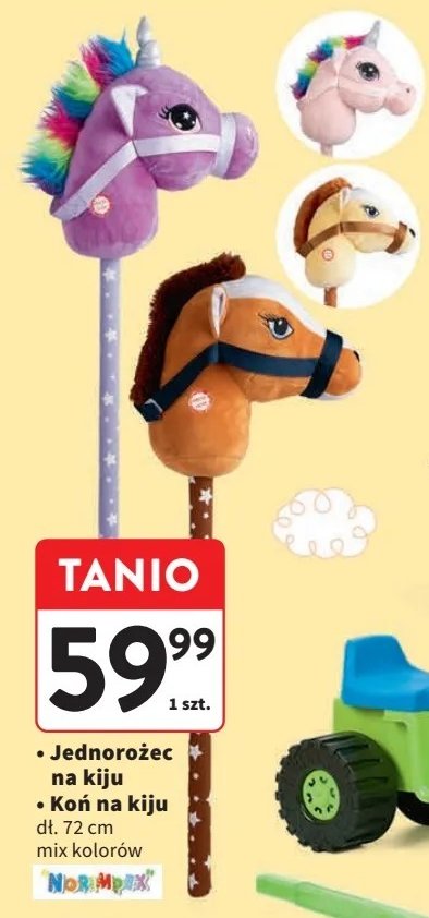 Jednorożec na kiju 72 cm Norimpex promocja