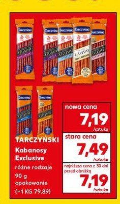 Kabanos z indyka Tarczyński kabanos exclusive promocja w Kaufland