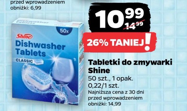 Tabletki do zmywarki Shine classic promocja