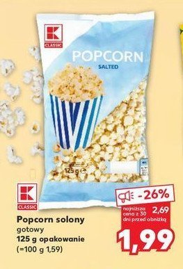 Popcorn solony K-classic promocja