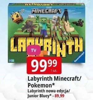 Labyrinth Minecraft/Pokemon Labyrinth nowa edycja/Junior Bluey promocja w Leclerc