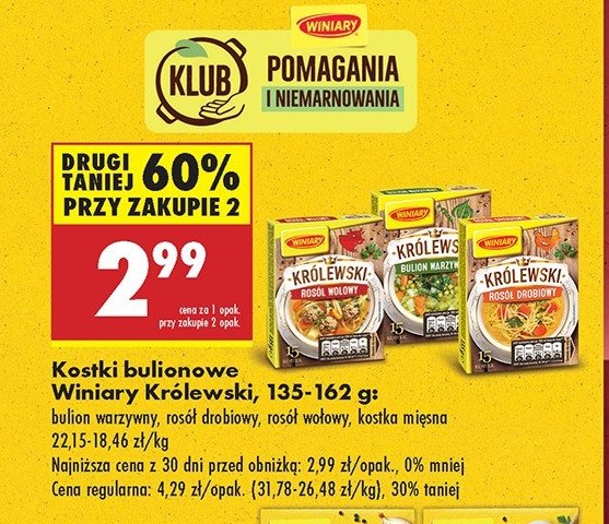 Rosół królewski drobiowy Winiary promocja w Biedronka