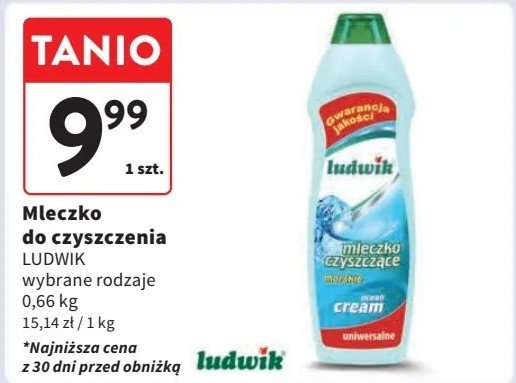 Mleczko do czyszczenia morskie Ludwik promocja