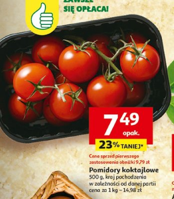 Pomidory koktajlowe Auchan promocja