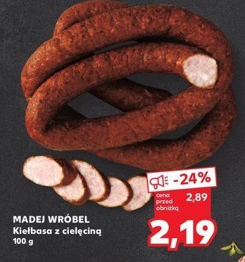 Kiełbasa z cielęciną Madej & wróbel promocja