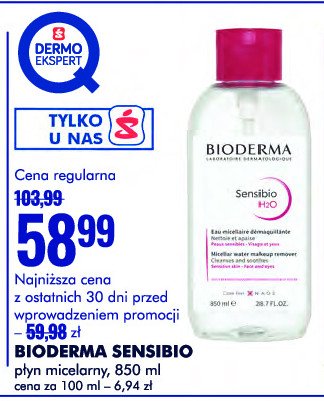 Płyn micelarny Bioderma sensibo h2o promocja