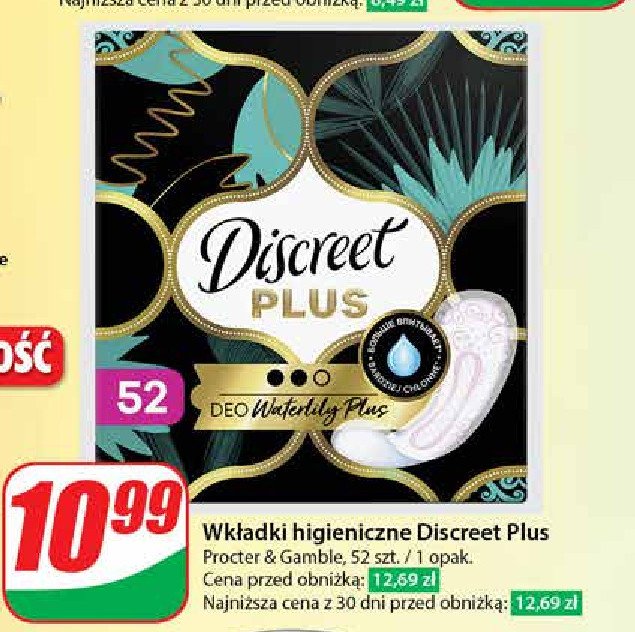 Wkładki deo waterlily plus Discreet zone plus promocja