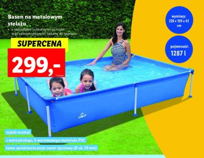 Basen 228 x 159 x 42 cm Crivit promocja