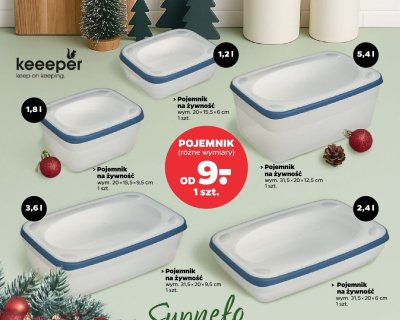 Pojemnik na żywność, różne wymiary promocja w Netto