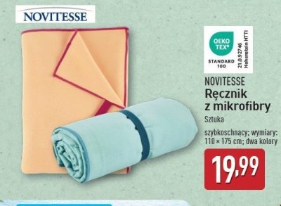 R臋cznik z mikrofibry 110 x 175 cm Novitesse promocja