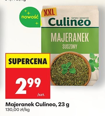 Majeranek Culineo, 23 g promocja w Biedronka
