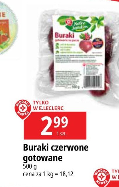 Buraczki gotowane Wiodąca marka notre jardin promocja