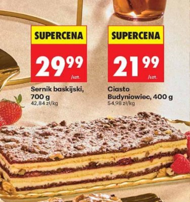 Ciasto Budyniowiec promocja w Biedronka
