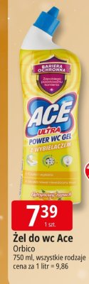Żel do wc Ace Orbico promocja w Leclerc