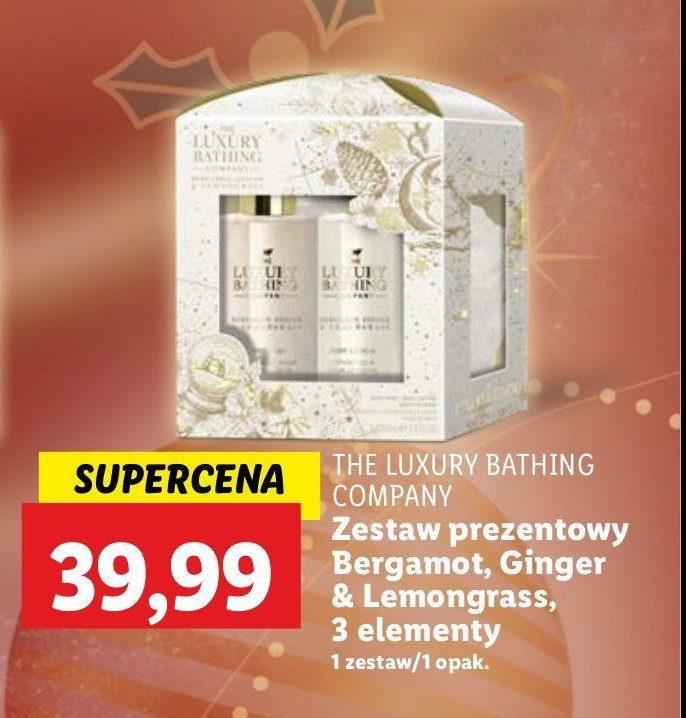 Zestaw prezentowy bergamot ginger & lemongrass The luxury bathing promocja