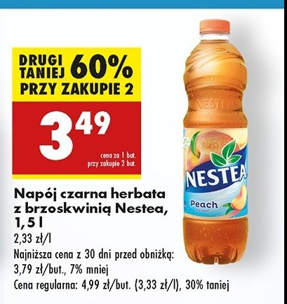 Herbata mrożona peach Nestea promocja