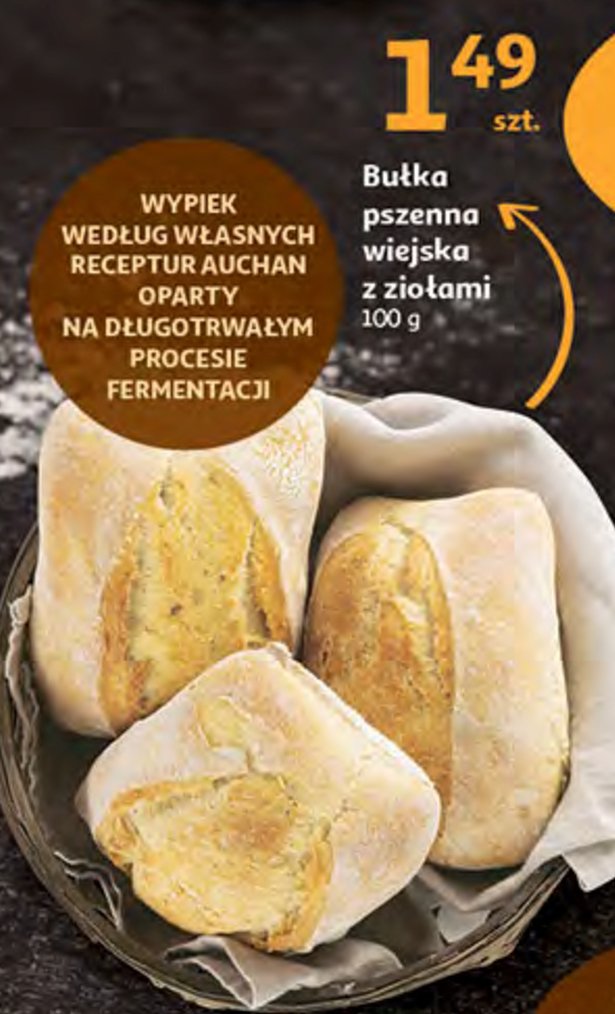 Bułka pszenna wiejska z ziołami promocja
