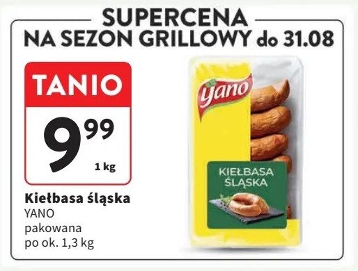 Kiełbasa śląska Yano promocja