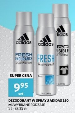 Dezodorant Adidas men pro invisible Adidas cosmetics promocja