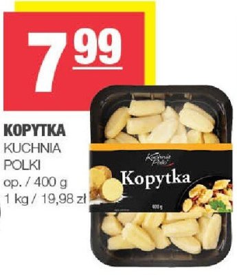 Kopytka KUCHNIA POLKI promocja w SPAR