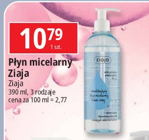 Płyn micelarny nawilżający Ziaja promocja w Leclerc