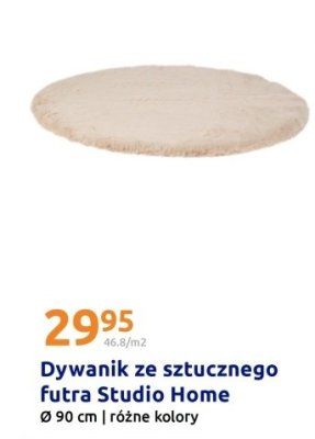 Dywanik ze sztucznego futra Ø 90 cm, różne kolory promocja w Action