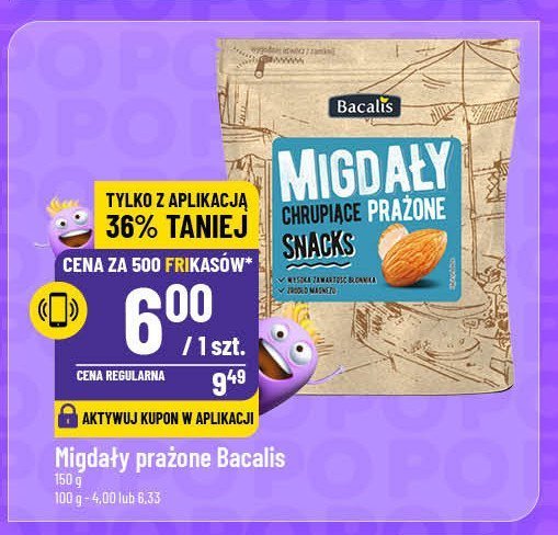 Migdały chrupiące prażone promocja