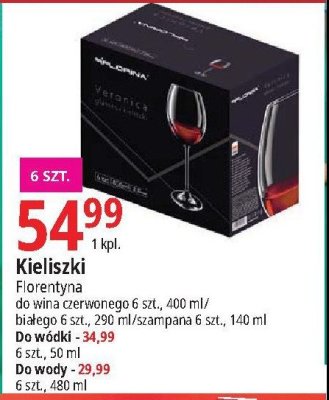 Kieliszek do wódki 50 ml veronica Florina (florentyna) promocja