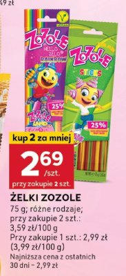 Żelki Zozole promocja w Stokrotka