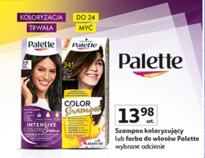 Szampon koloryzujący lub farba do włosów Palette promocja w Auchan