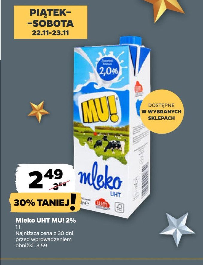 Mleko 2% Mu! promocja