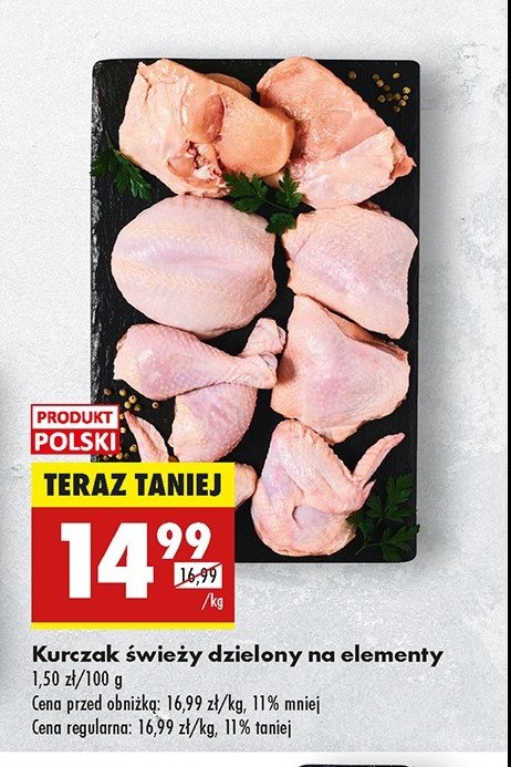 Kurczak dzielony na elementy promocja