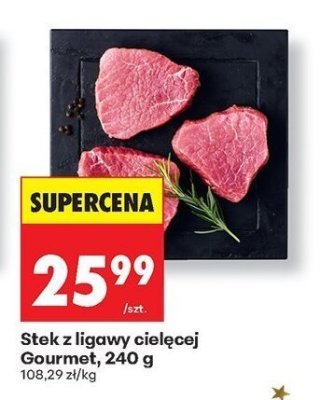 Stek z ligawy cielęcej Gourmet, 240 g promocja w Biedronka