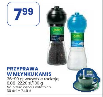 Pieprz czarny ziarnisty lampung - młynek Kamis specialite promocja w Stokrotka