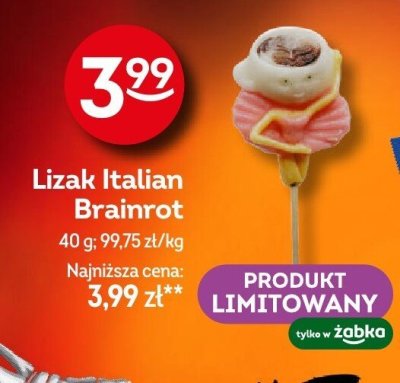 Lizak Italian Brainrot promocja w Żabka
