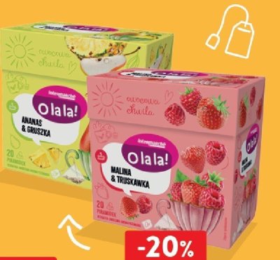 Herbatka, wybrane rodzaje O LA LA! promocja w Intermarche