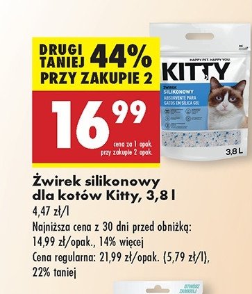 Żwirek silikonowy Kitty promocja